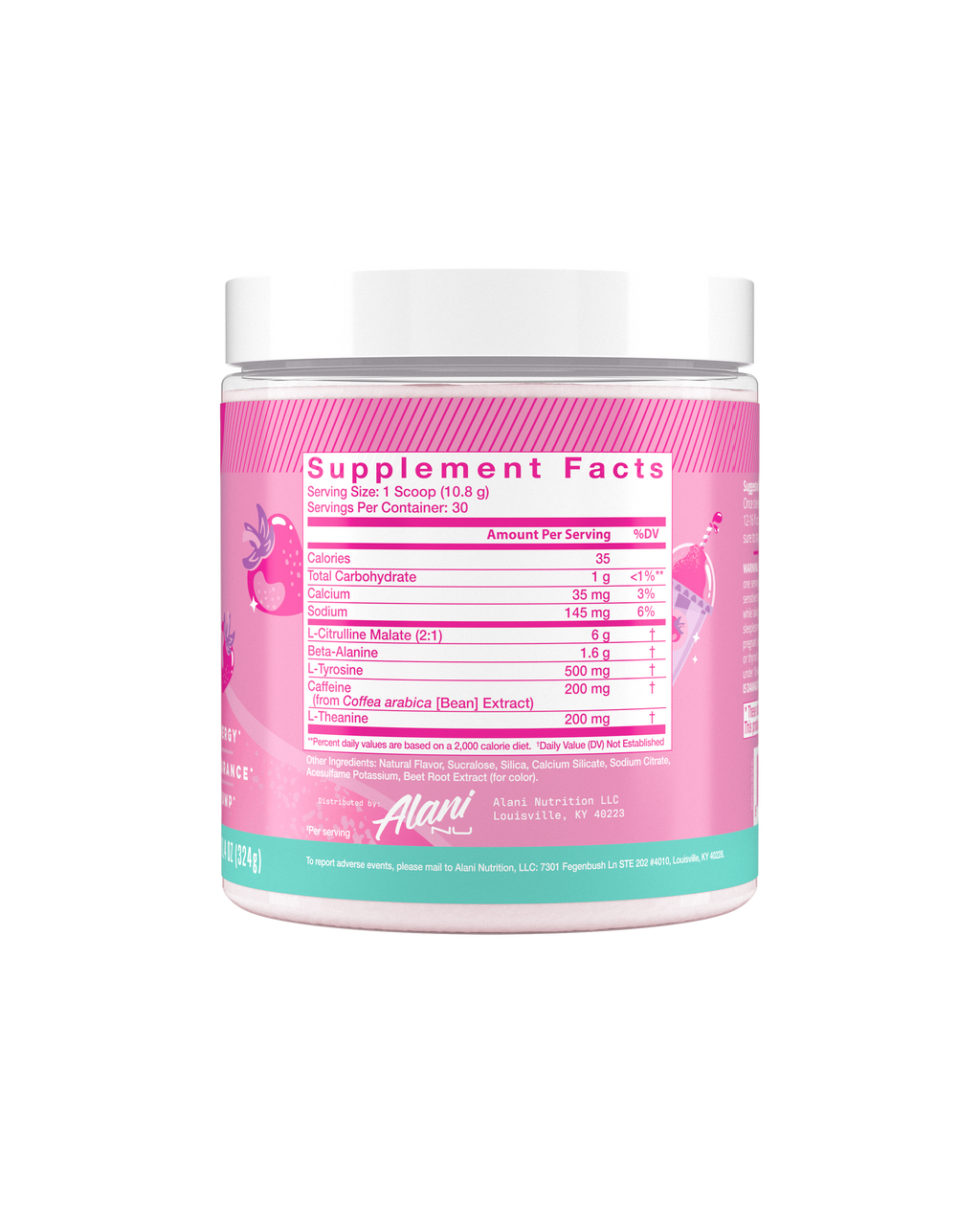 Alani Nu Pre-Workout - Pink Slush V8 - image 2