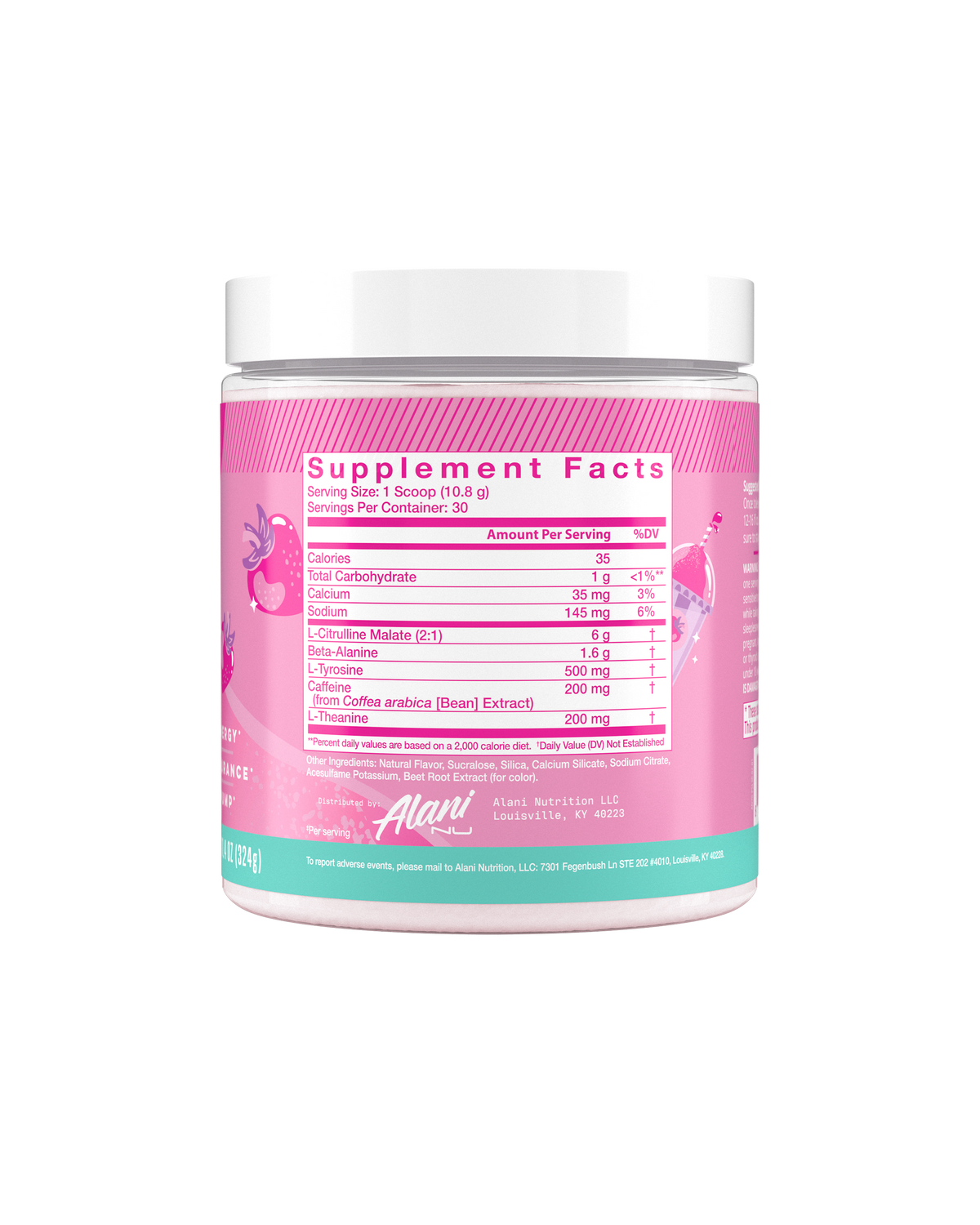 Alani Nu Pre-Workout - Pink Slush V8 - image 2