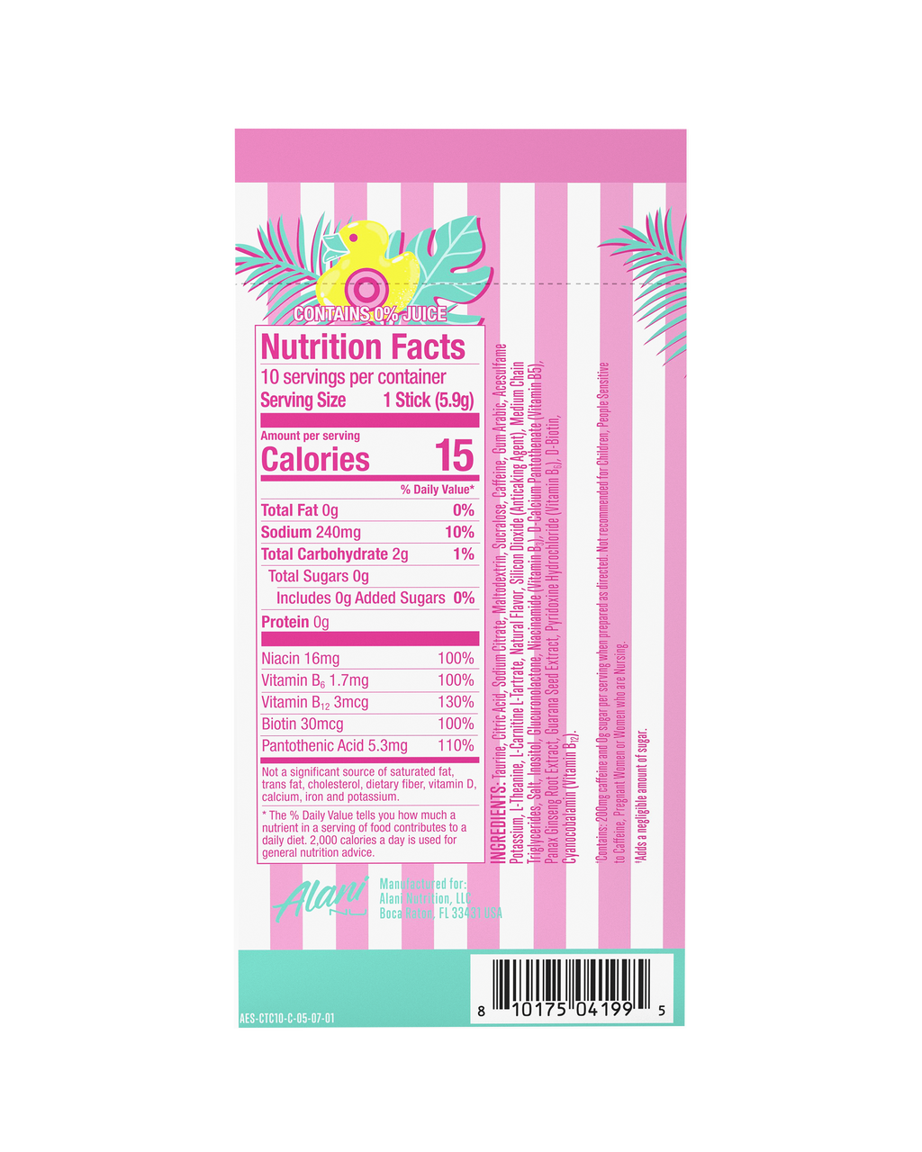 Alani Nu Energy Sticks - Cotton Candy S4 - image 3