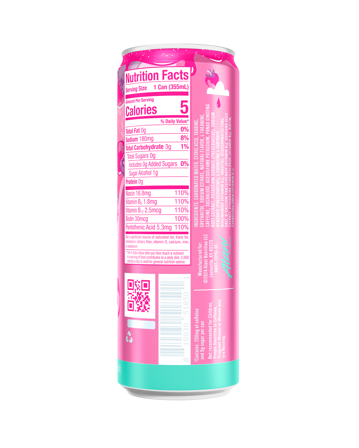 Alani Nu Energy Drink - Pink Slush U2 - image 3