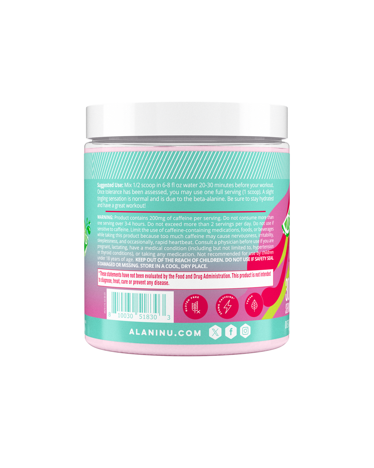 Alani Nu Pre-Workout - Cherry Twist K5 - image 3
