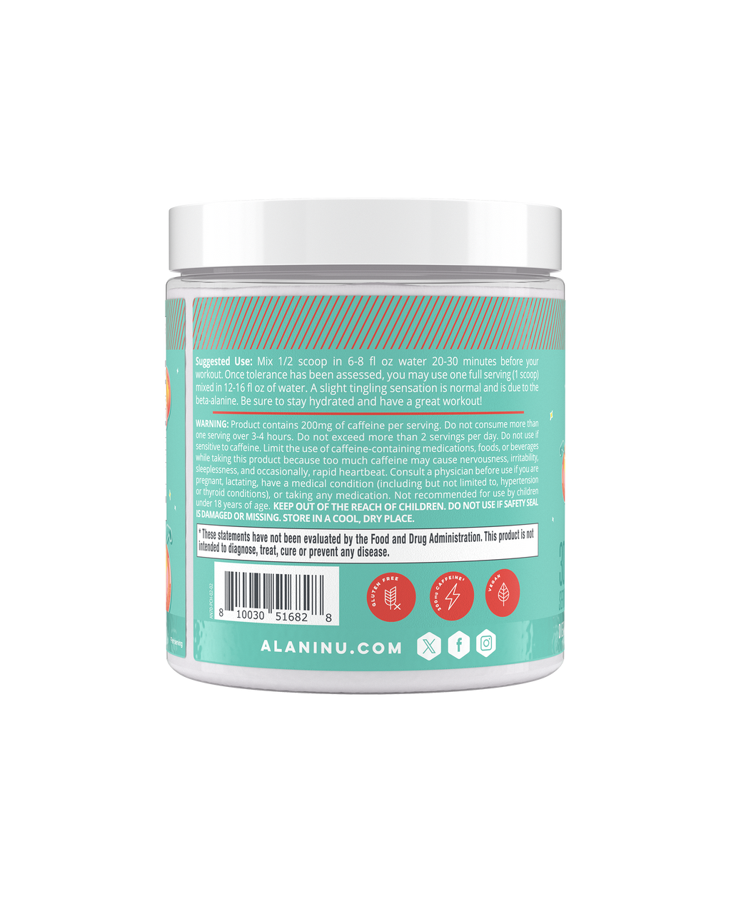 Alani Nu Pre-Workout - Juicy Peach W6 - image 3