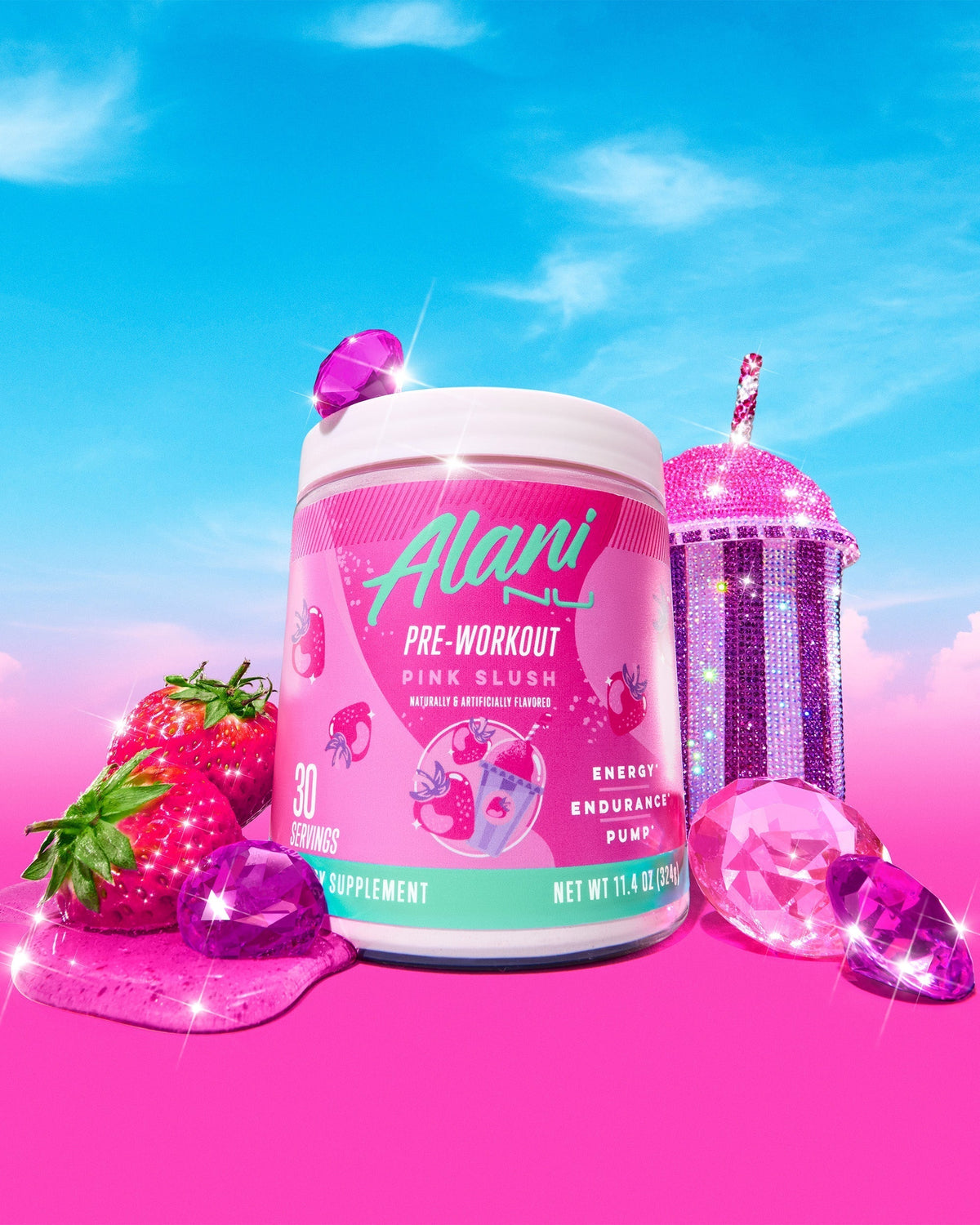 Alani Nu Pre-Workout - Pink Slush V8 - image 4