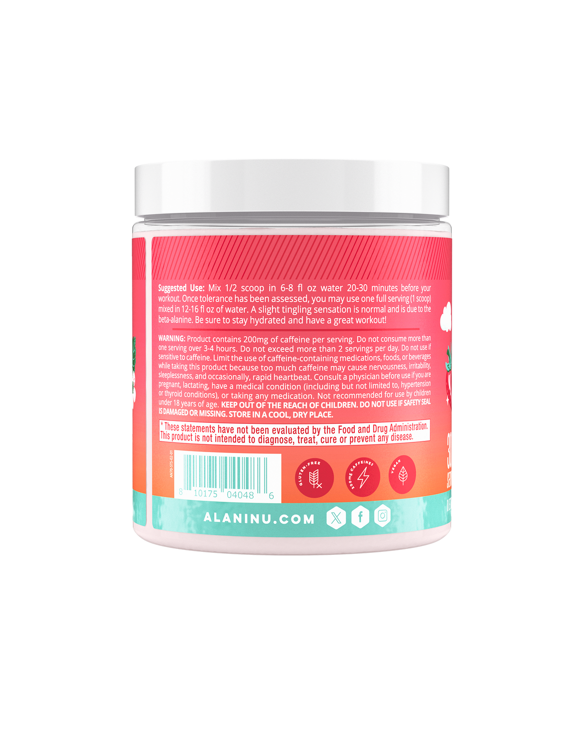 Alani Nu Pre-Workout - Strawberry Sunrise X3 - image 3