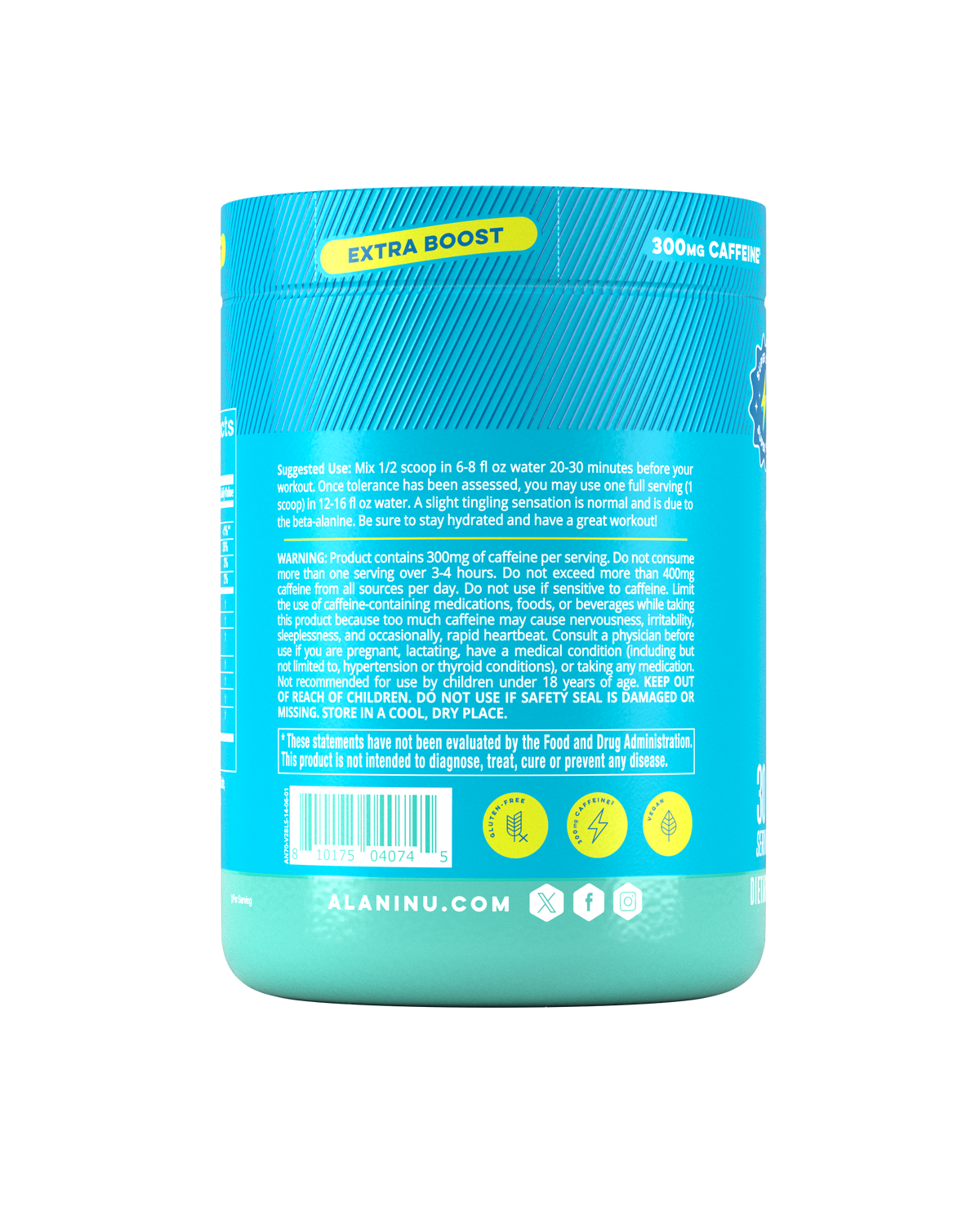 Alani Nu Pre-Workout+ - Blue Slush W8 - image 3