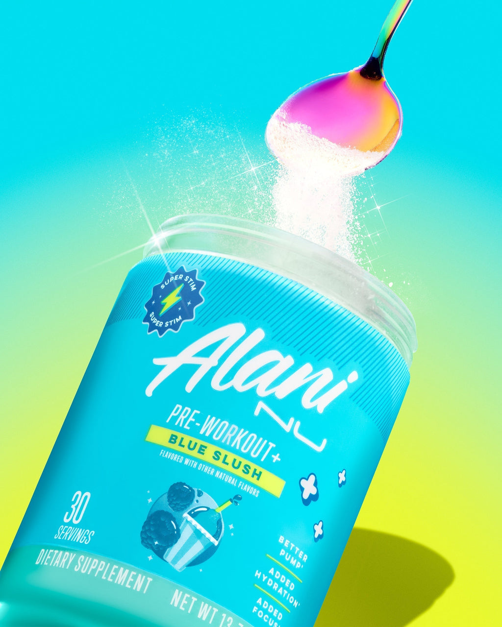 Alani Nu Pre-Workout+ - Blue Slush W8 - image 5