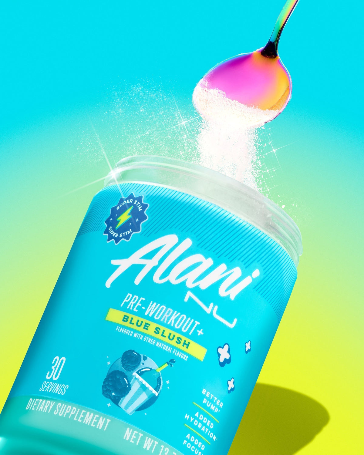 Alani Nu Pre-Workout+ - Blue Slush W8 - image 5