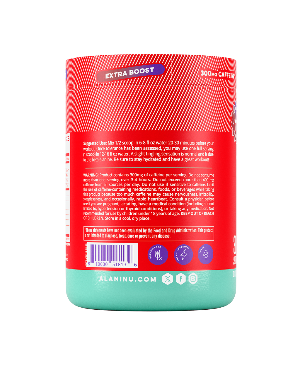 Alani Nu Pre-Workout+ - Cherry Slush Z5 - image 3