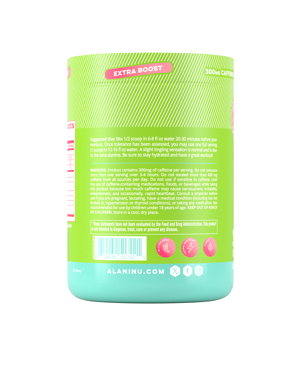 Alani Nu Pre-Workout+ - Kiwiberry A1 - image 3