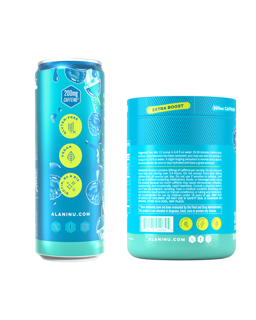 Alani Nu Energy Drink & Pre-Workout+ - Blue Slush W9 - image 2