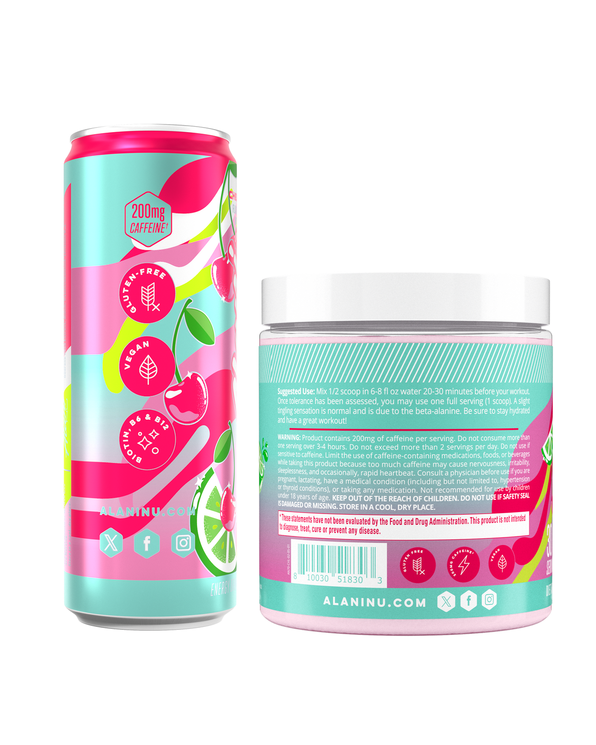 Alani Nu Energy Drink & Pre-Workout - Cherry Twist L9 - image 2