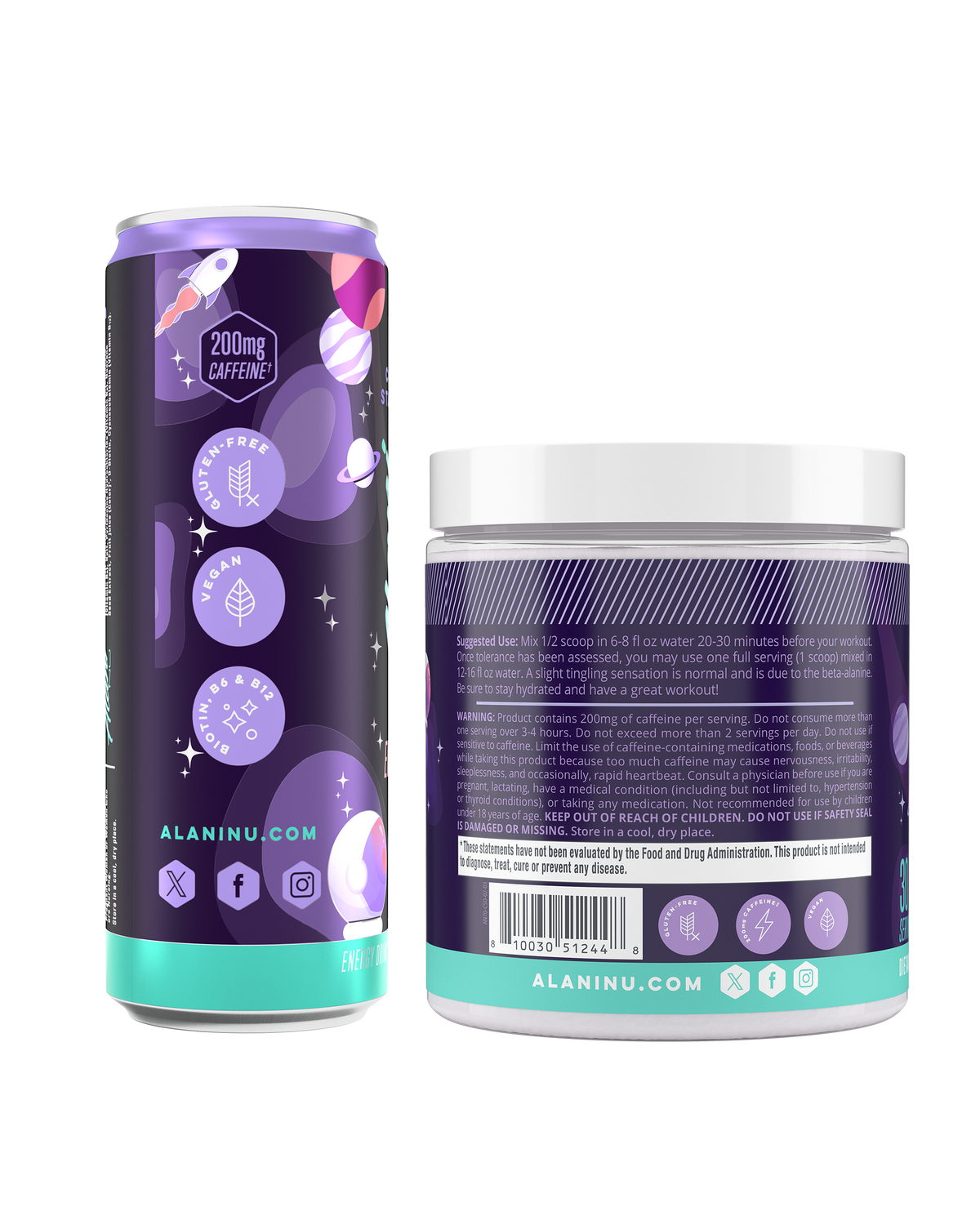 Alani Nu Energy Drink & Pre-Workout - Cosmic Stardust R5 - image 3