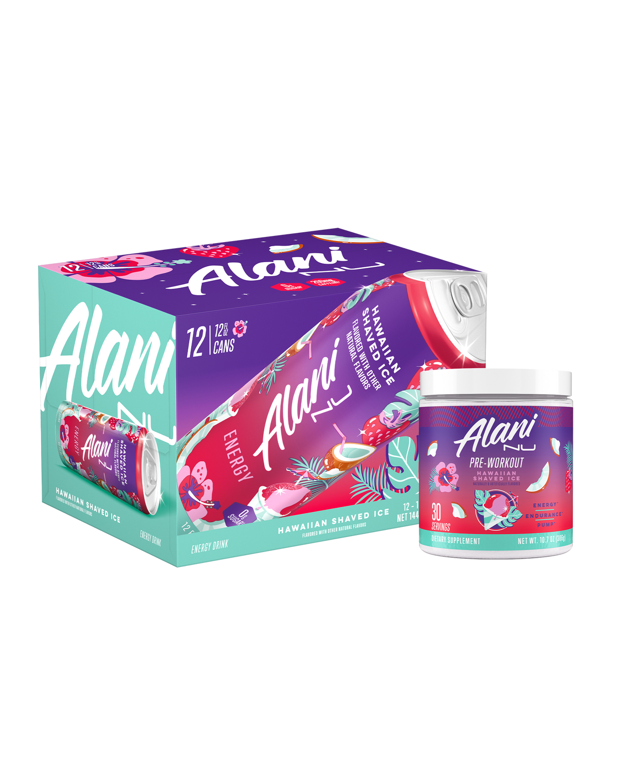 Alani Nu Energy Drink & Pre-Workout - Hawaiian Shaved Ice Z7 - image 1