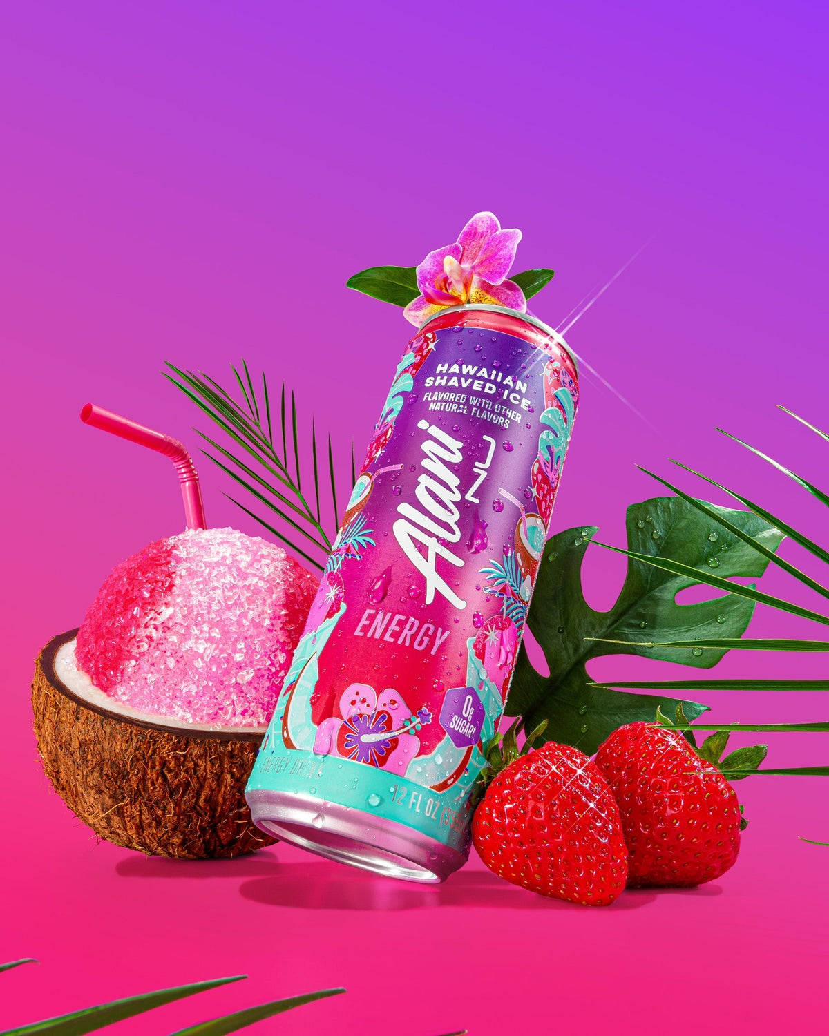 Alani Nu Energy Drink & Pre-Workout - Hawaiian Shaved Ice E1 - image 4