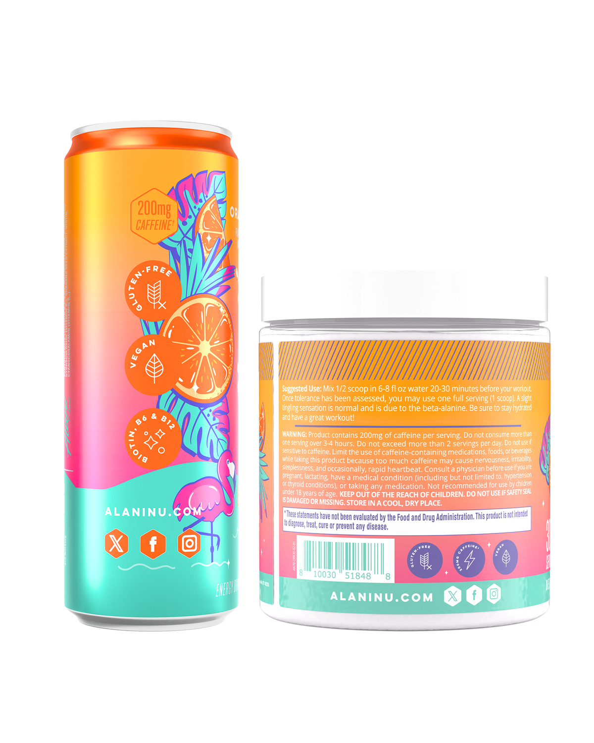 Alani Nu Energy Drink & Pre-Workout - Orange Kiss R0 - image 2