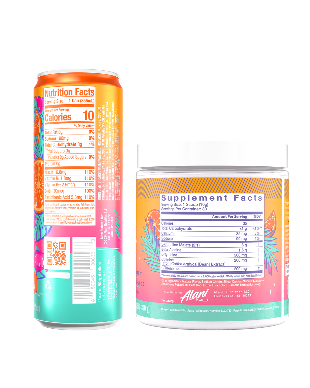 Alani Nu Energy Drink & Pre-Workout - Orange Kiss R0 - image 3