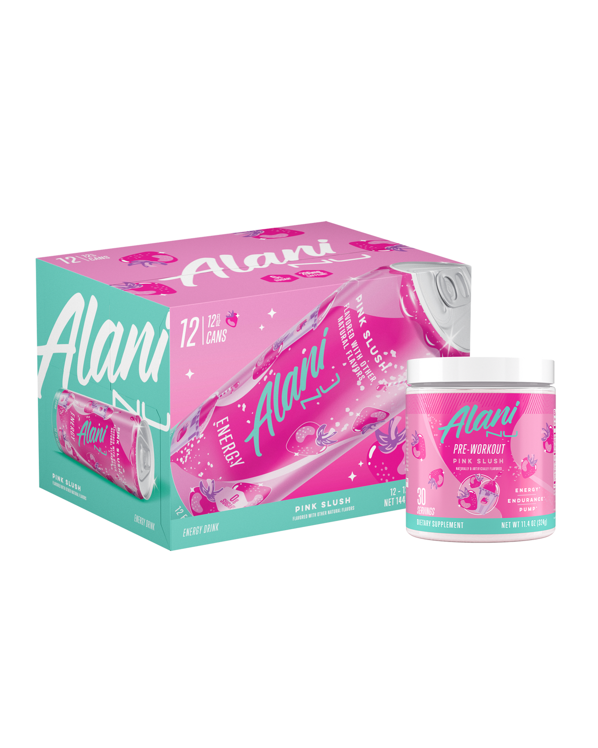 Alani Nu Energy Drink & Pre-Workout - Pink Slush P9 - image 1