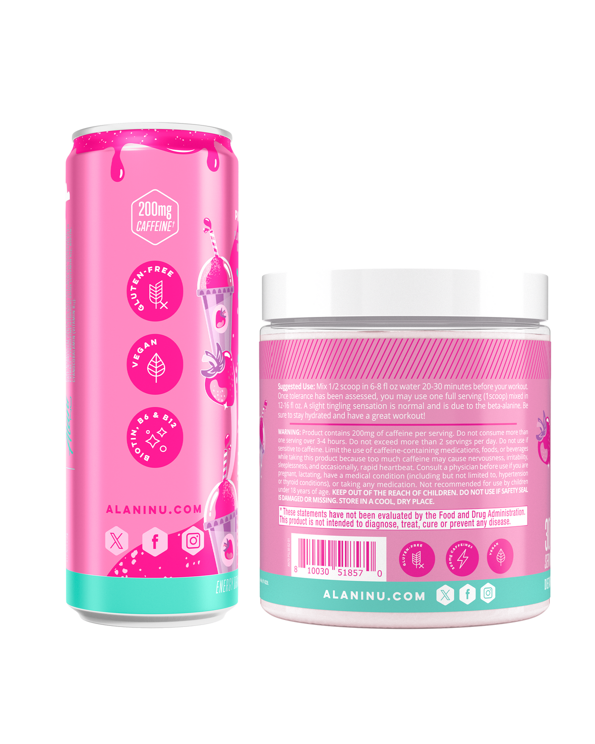 Alani Nu Energy Drink & Pre-Workout - Pink Slush P9 - image 2