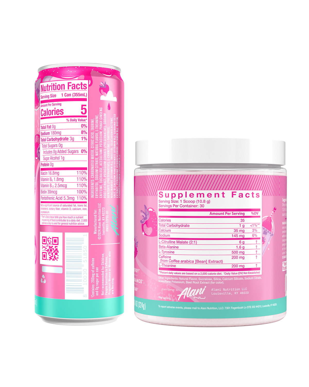 Alani Nu Energy Drink & Pre-Workout - Pink Slush P9 - image 3