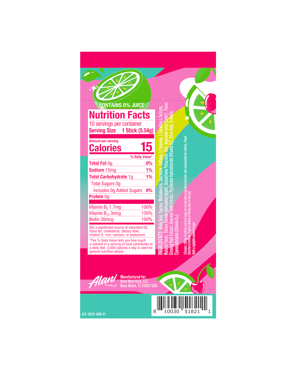 Alani Nu Energy Sticks - Cherry Twist A4 - image 3