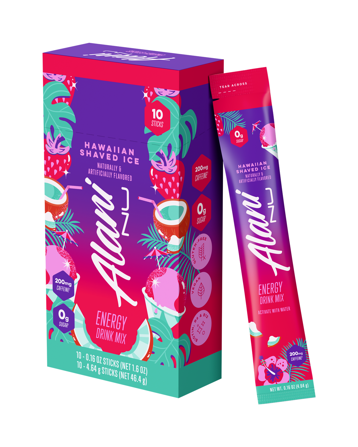 Alani Nu Energy Sticks - Hawaiian Shaved Ice F0 - image 2