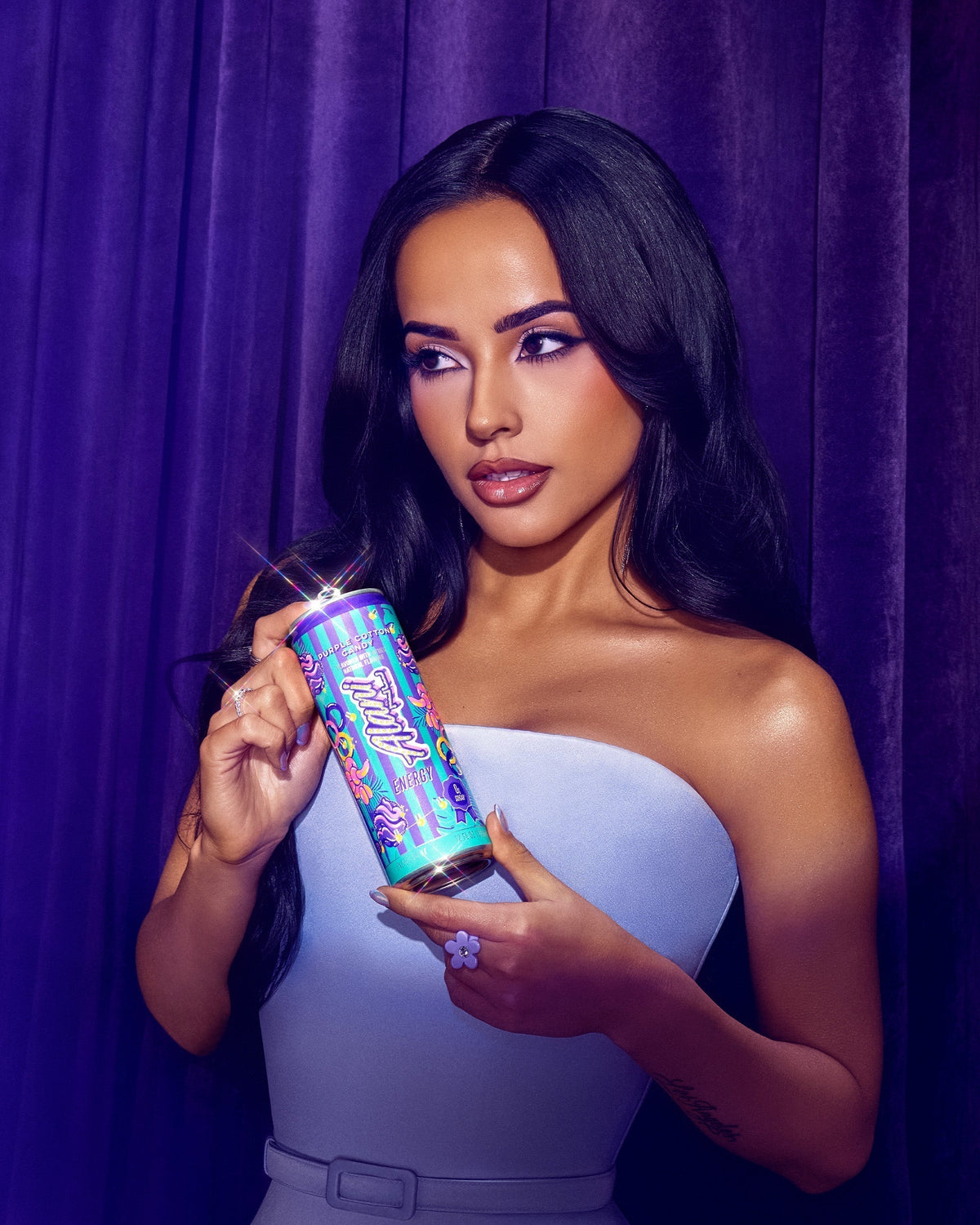 Alani Nu Energy Drink - Purple Cotton Candy D1 - image 4
