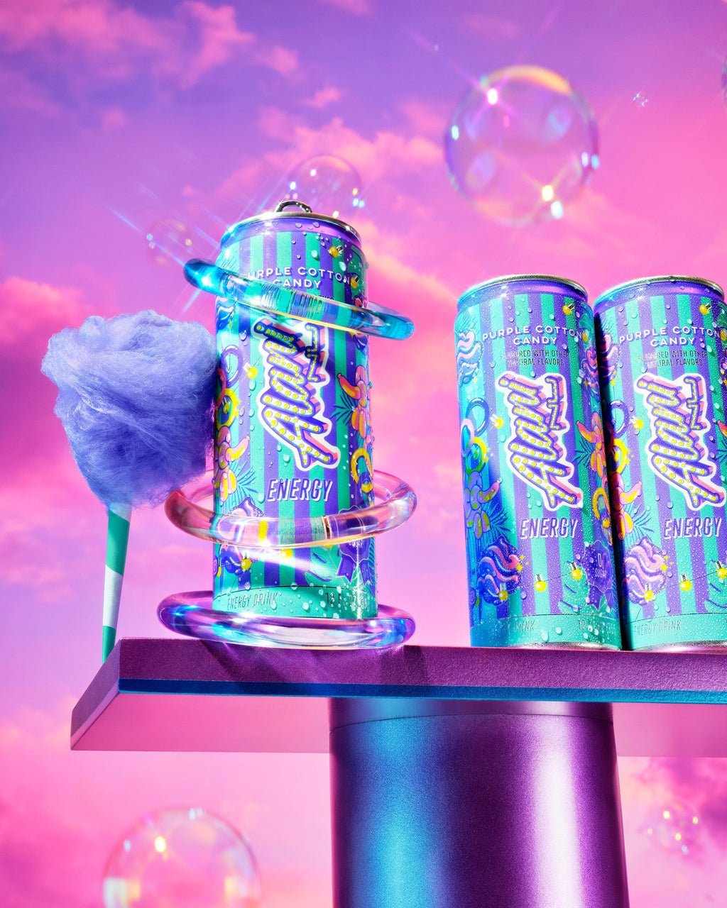 Alani Nu Energy Drink - Purple Cotton Candy D1 - image 5