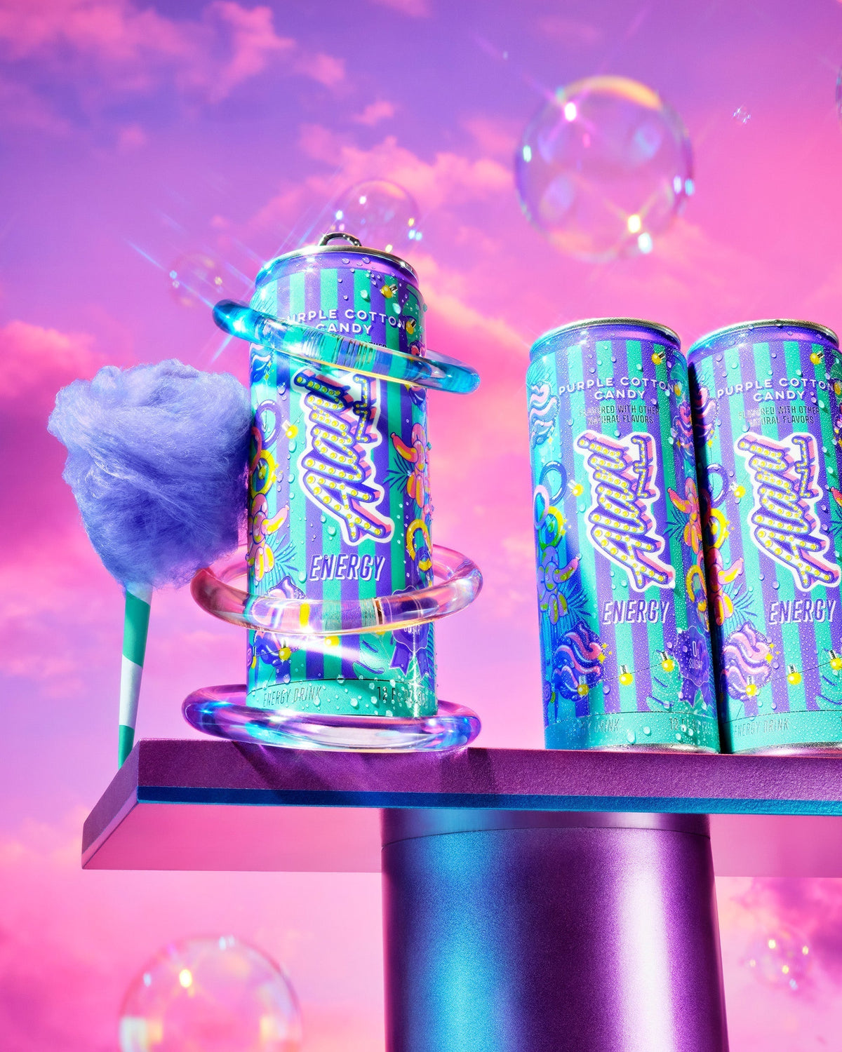 Alani Nu Energy Drink - Purple Cotton Candy D1 - image 5
