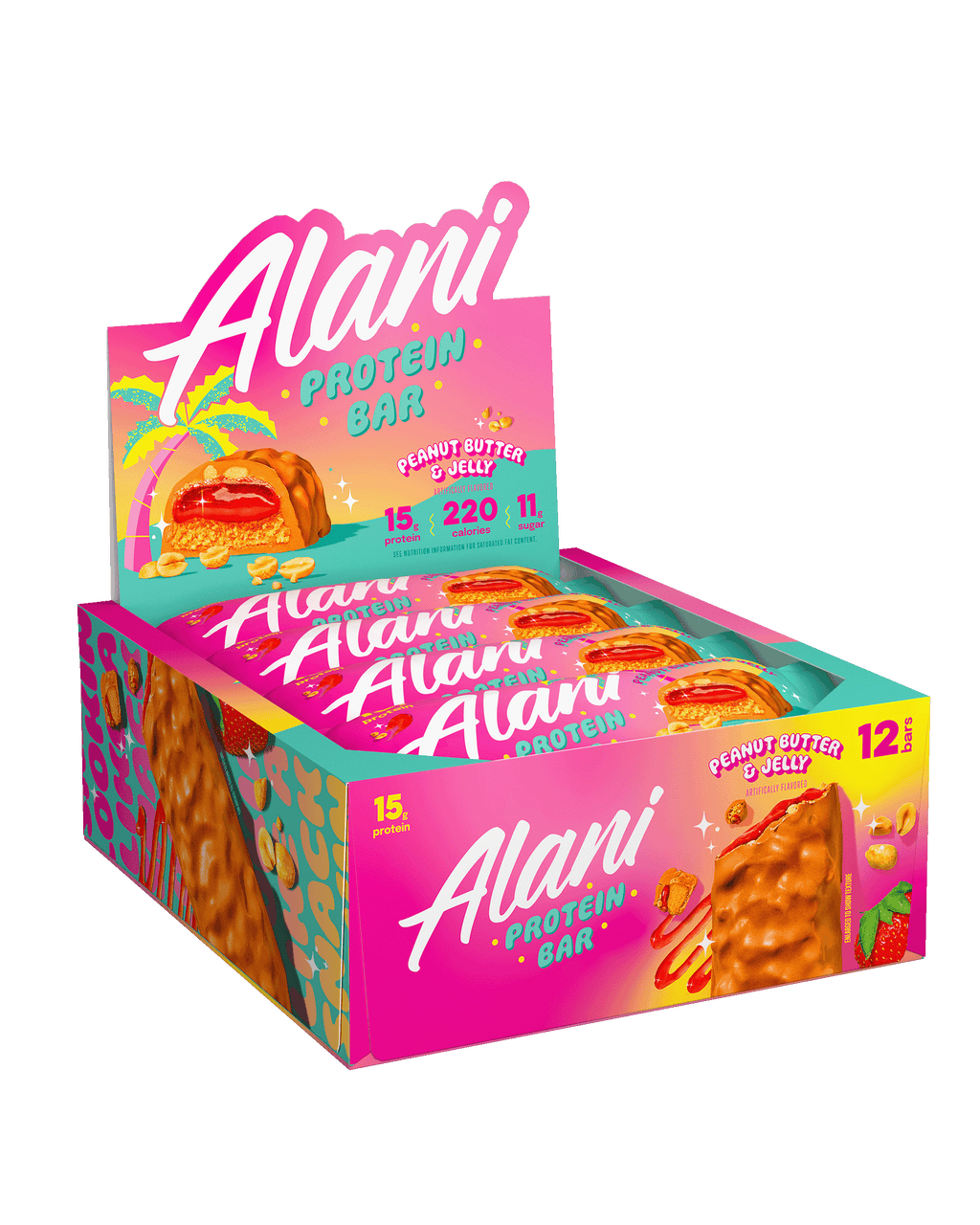 Alani Nu Protein Bar - Peanut Butter & Jelly U6 - image 5