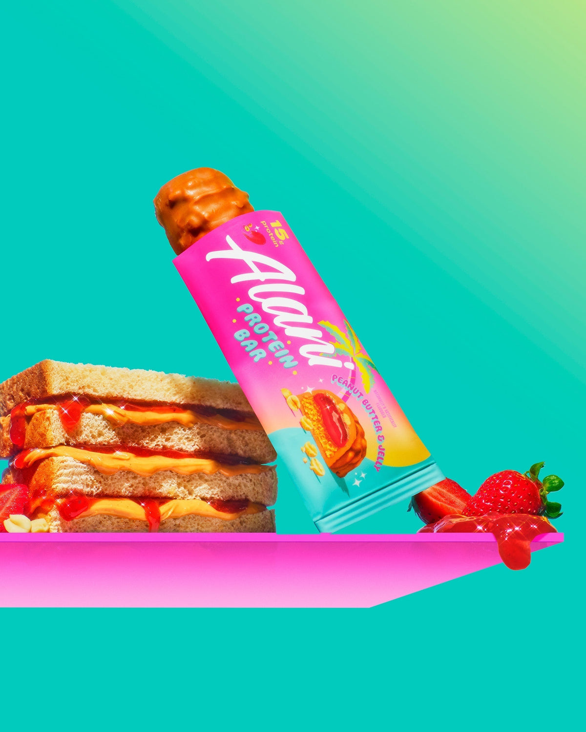 Alani Nu Protein Bar - Peanut Butter & Jelly U6 - image 6