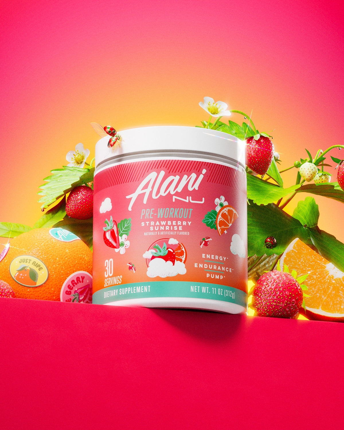 Alani Nu Pre-Workout - Strawberry Sunrise X3 - image 5