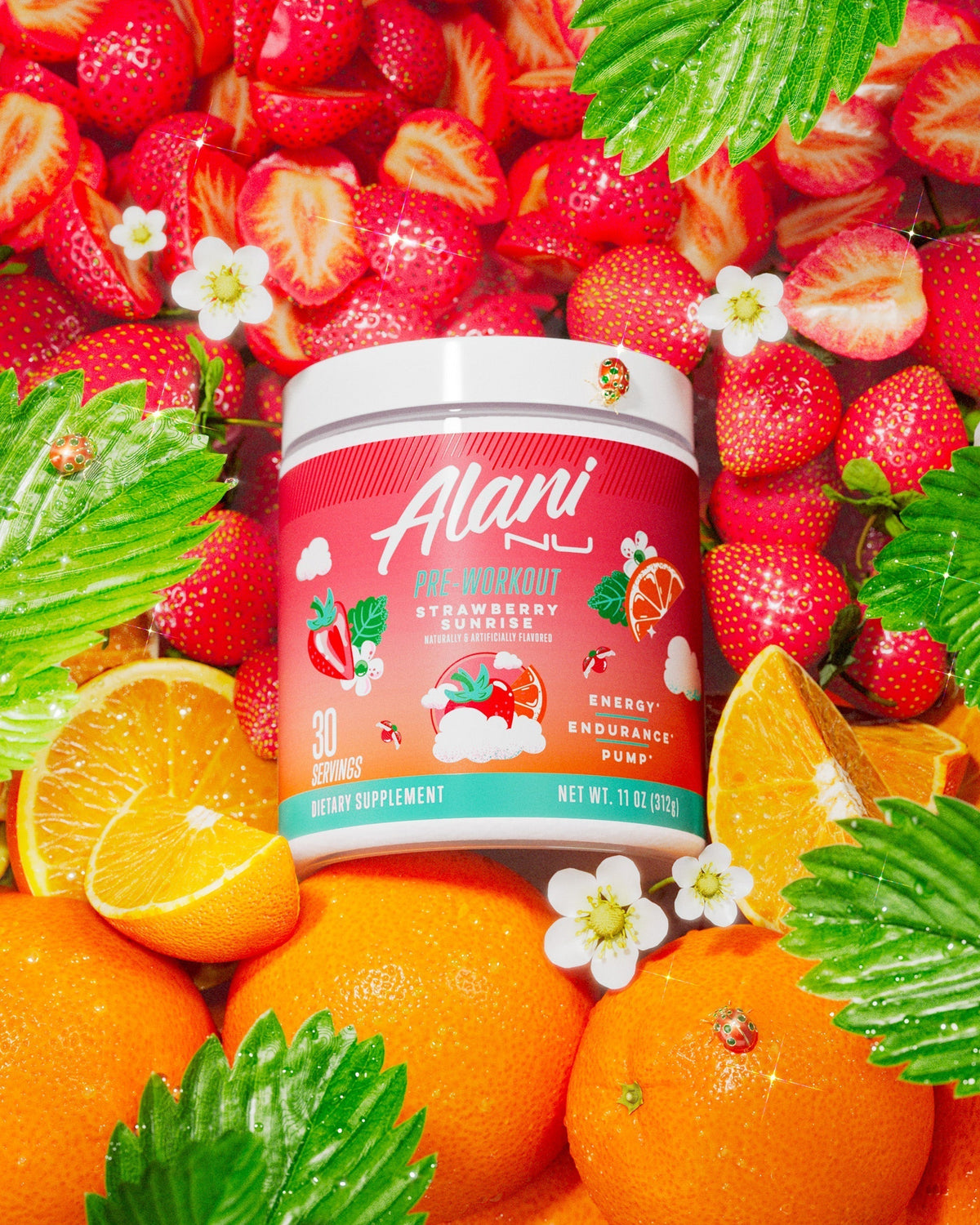 Alani Nu Pre-Workout - Strawberry Sunrise X3 - image 4
