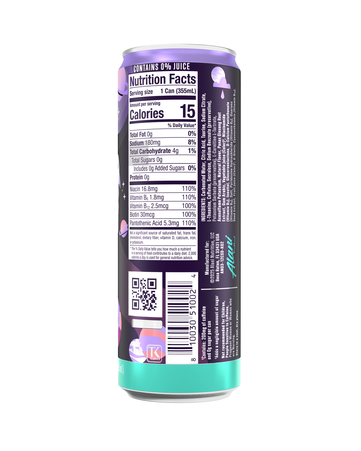 Alani Nu Energy Drink - Cosmic Stardust D4 - image 3