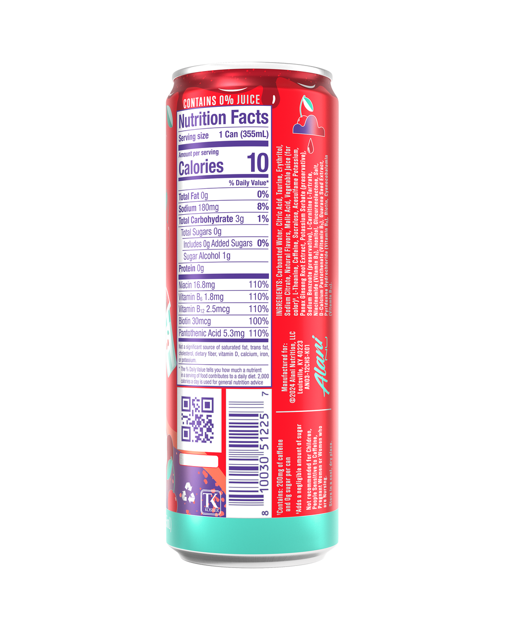 Alani Nu Energy Drink - Cherry Slush L7 - image 3