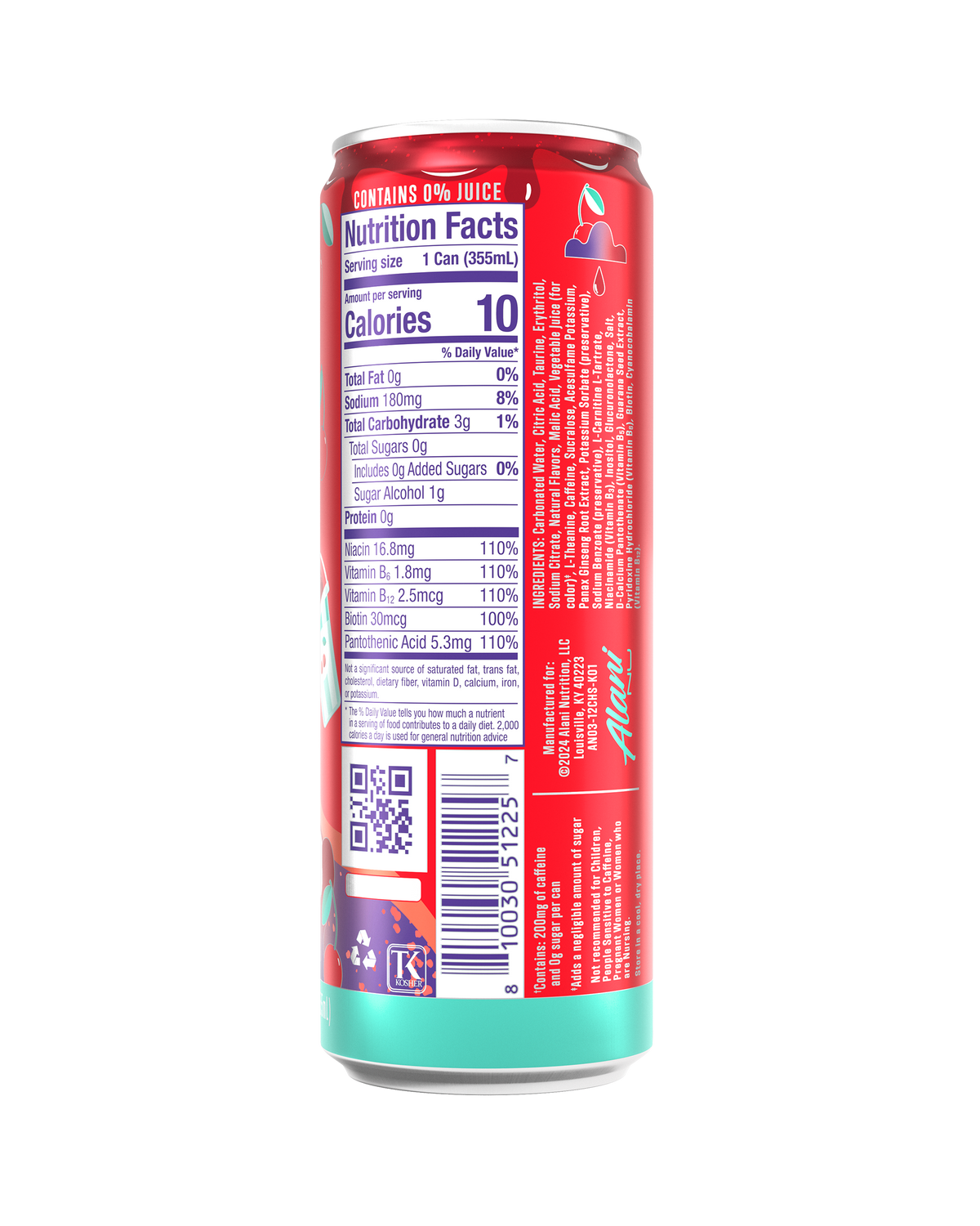 Alani Nu Energy Drink - Cherry Slush L7 - image 3