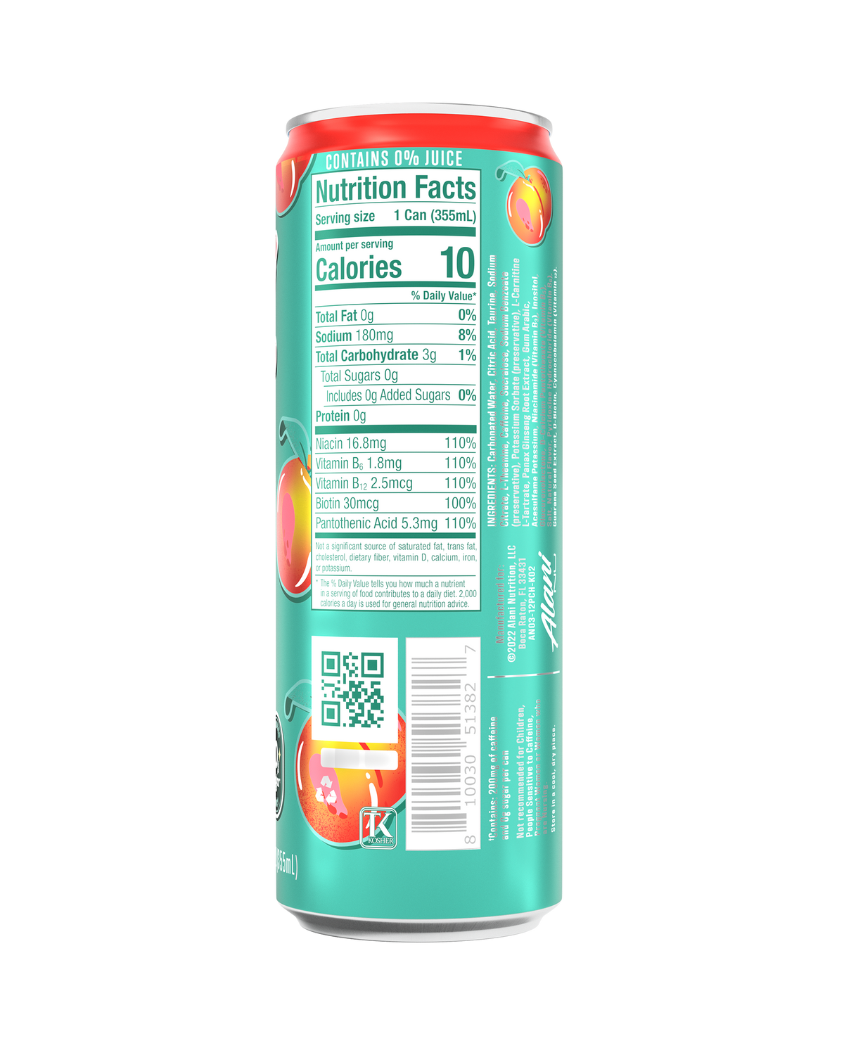 Alani Nu Energy Drink - Juicy Peach N9 - image 3