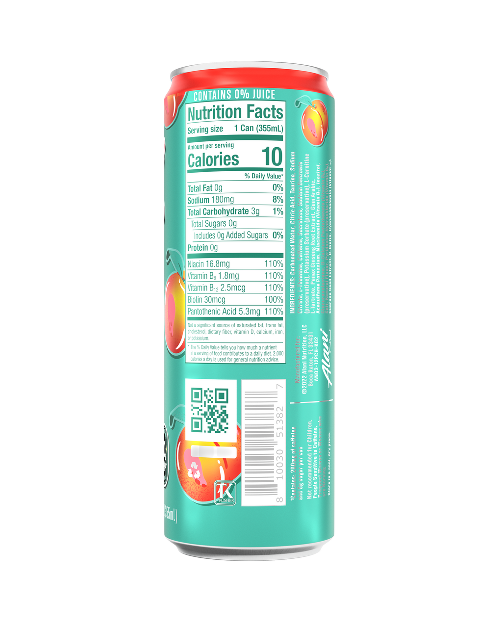 Alani Nu Energy Drink - Juicy Peach F0 - image 3
