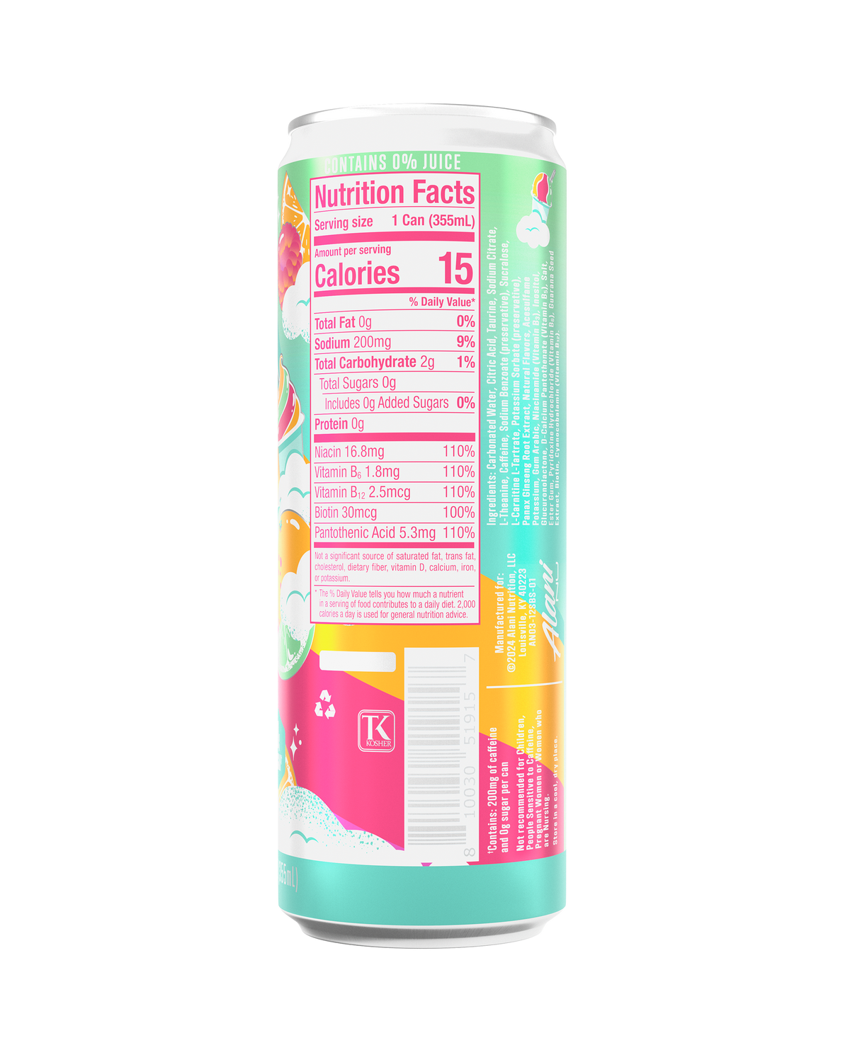 Alani Nu Energy Drink - Sherbet Swirl Y3 - image 3